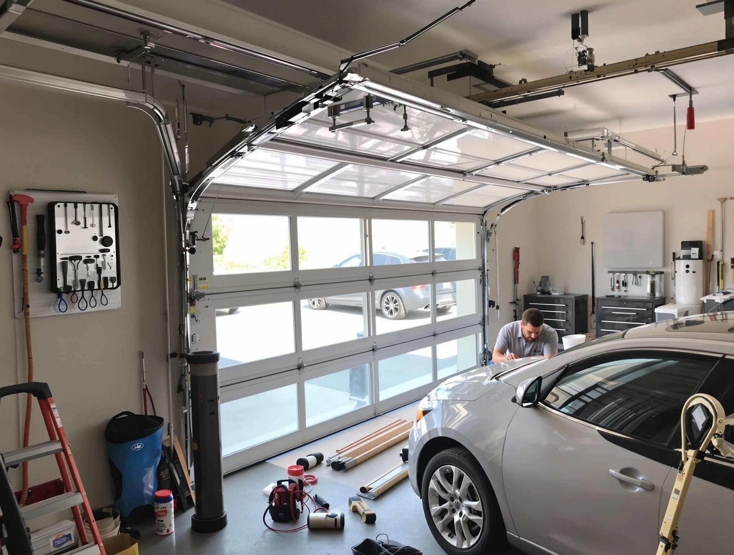 Garage door noise reduction service by New Brunswick Garage Door Repair in New Brunswick